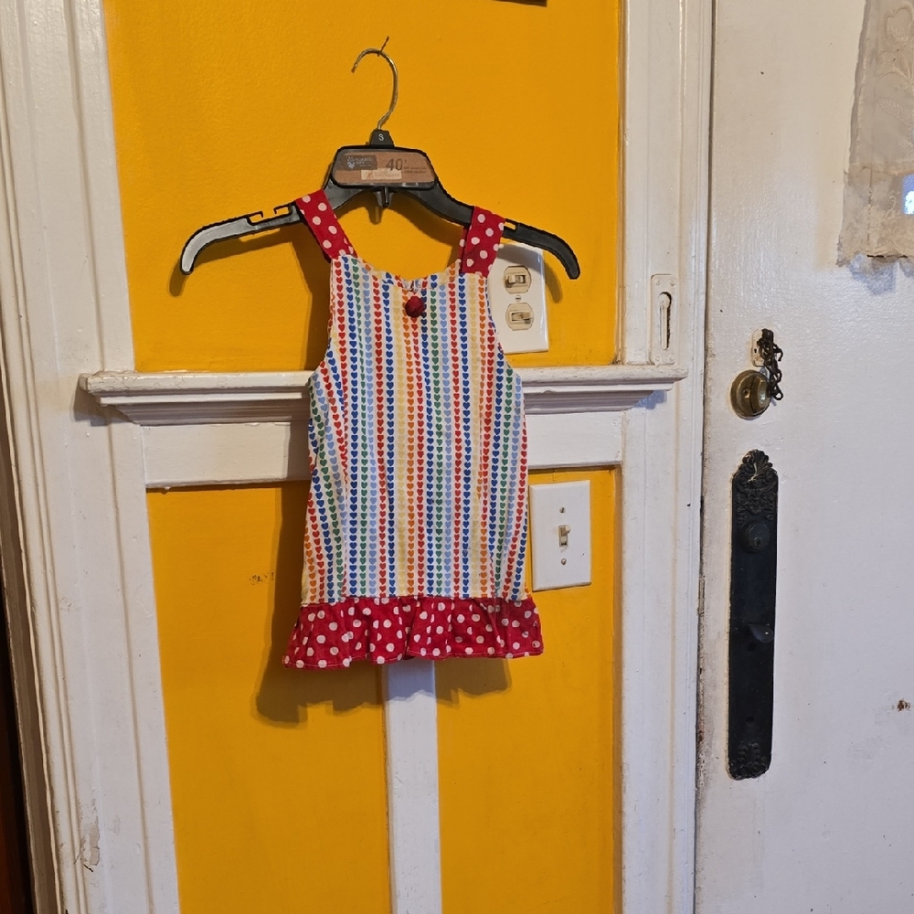 Source Unknown Colorful Polka Dot Kids Blouse